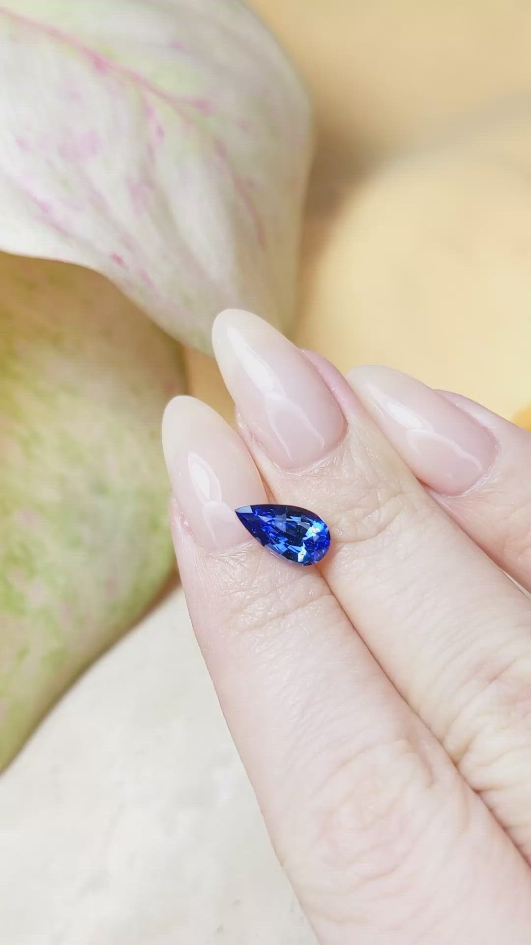 1.85 Ct. Blue Sapphire from Ceylon (Sri Lanka) Size Video