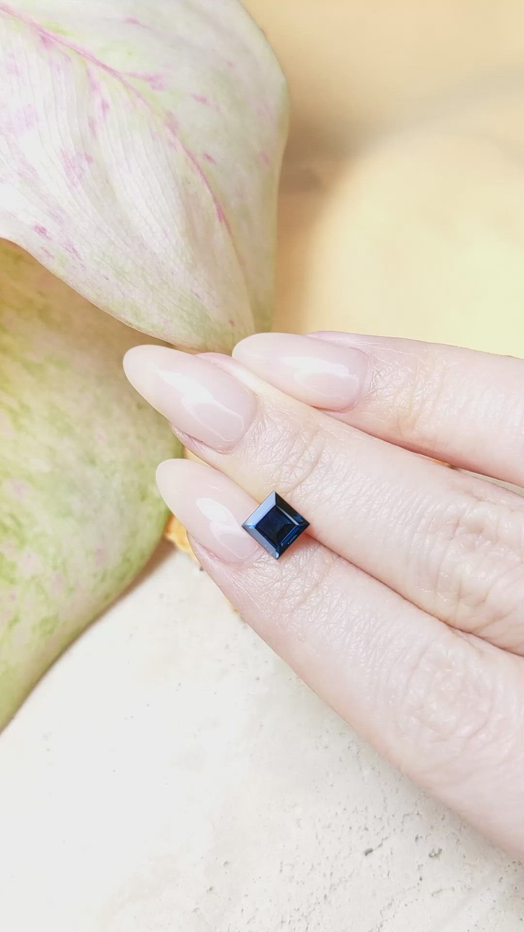 1.46 Ct. Blue Sapphire from Ceylon (Sri Lanka) Size Video