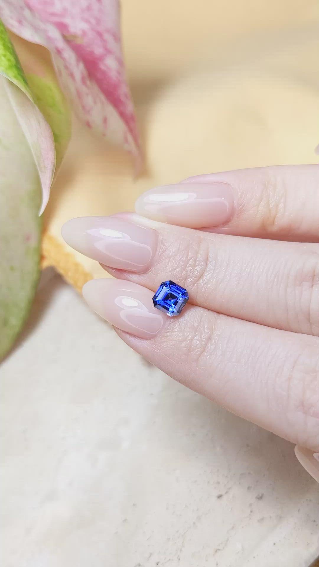 1.22 Ct. Blue Sapphire from Ceylon (Sri Lanka) Size Video