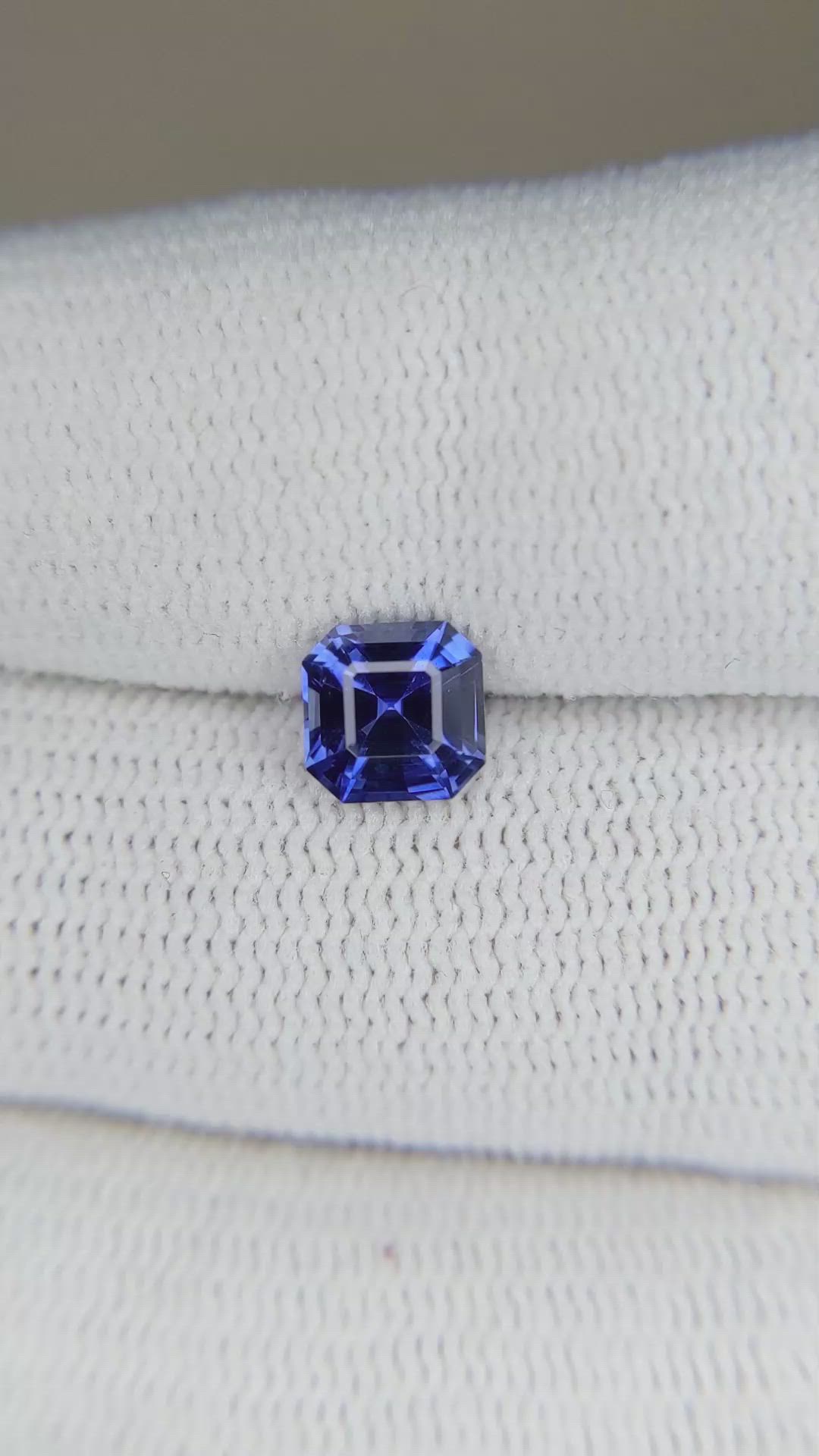 1.22 Ct. Blue Sapphire from Ceylon (Sri Lanka) Size Video