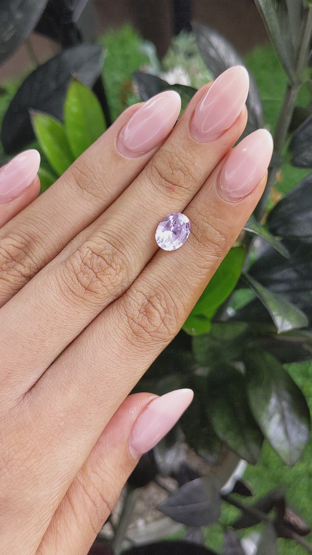 2.79 Ct. Purple Sapphire from Ceylon (Sri Lanka) Size Video