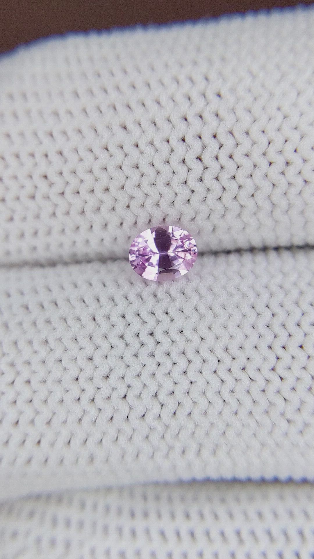 0.45 Ct. Pinkish Purple Sapphire from Ceylon (Sri Lanka) Size Video
