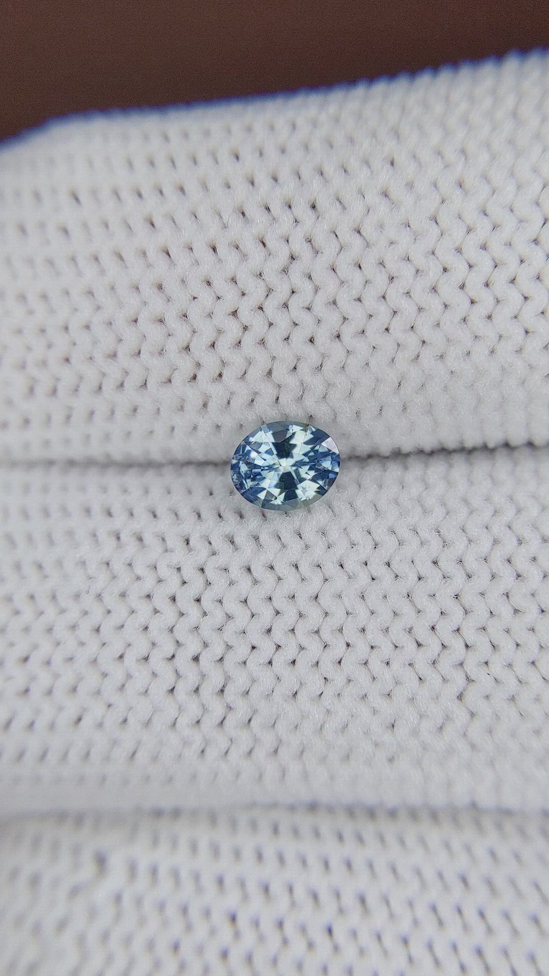 0.44 Ct. Blue Sapphire from Ceylon (Sri Lanka) Size Video