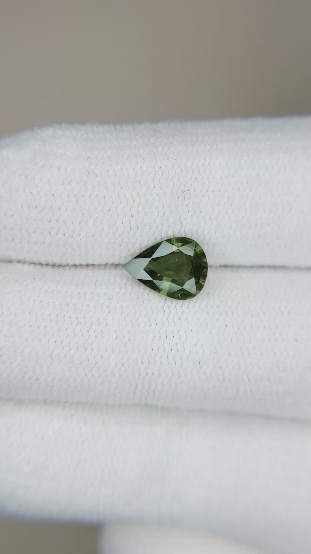 1.08 Ct. Green Sapphire from Australia Size Video