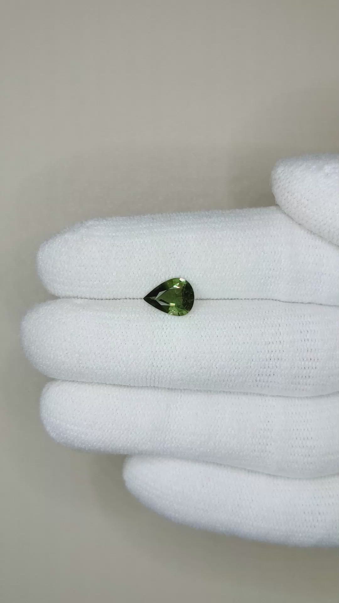 1.08 Ct. Green Sapphire from Australia Size Video