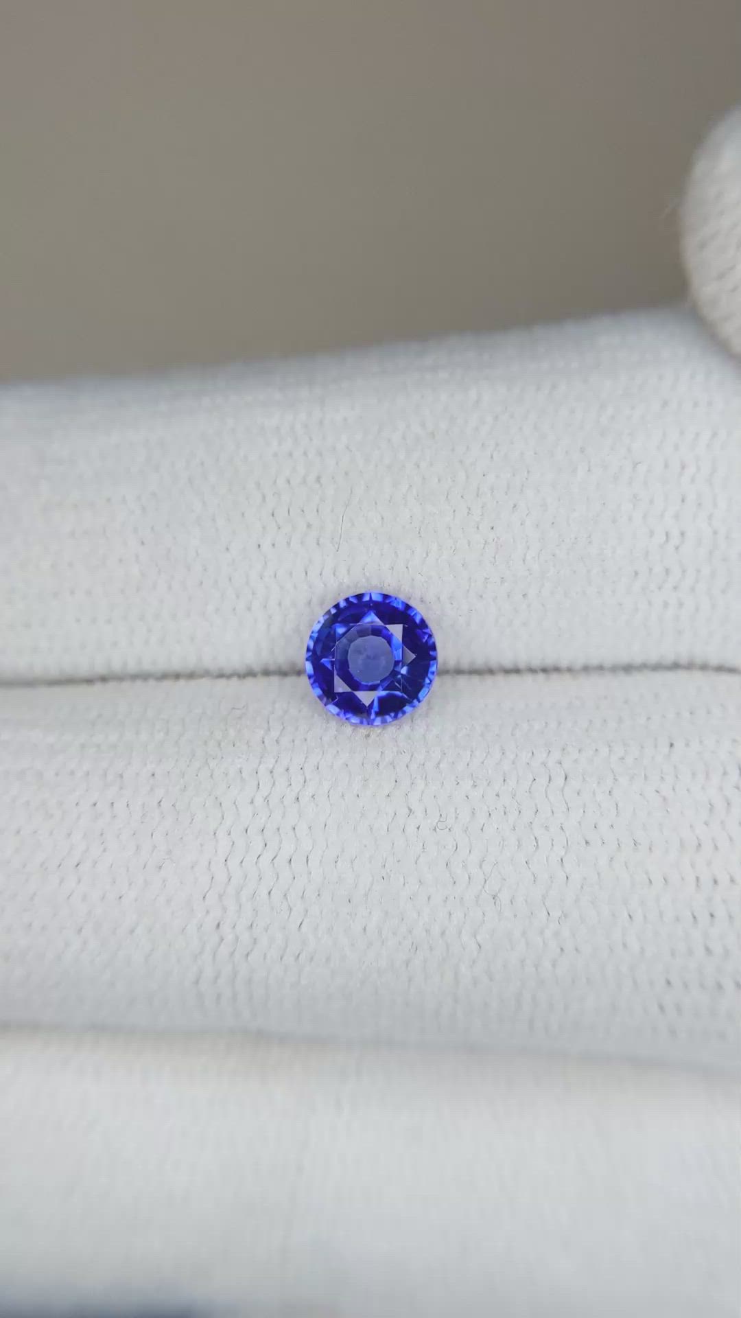 0.68 Ct. Blue Sapphire from Ceylon (Sri Lanka) Size Video