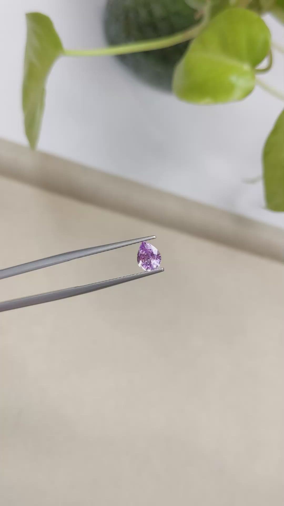 0.88 Ct. Pink Sapphire from Ceylon (Sri Lanka) Size Video