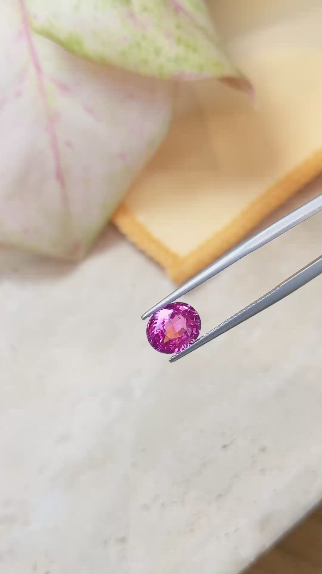 3.09 Ct. Pink Sapphire from Ceylon (Sri Lanka) Size Video