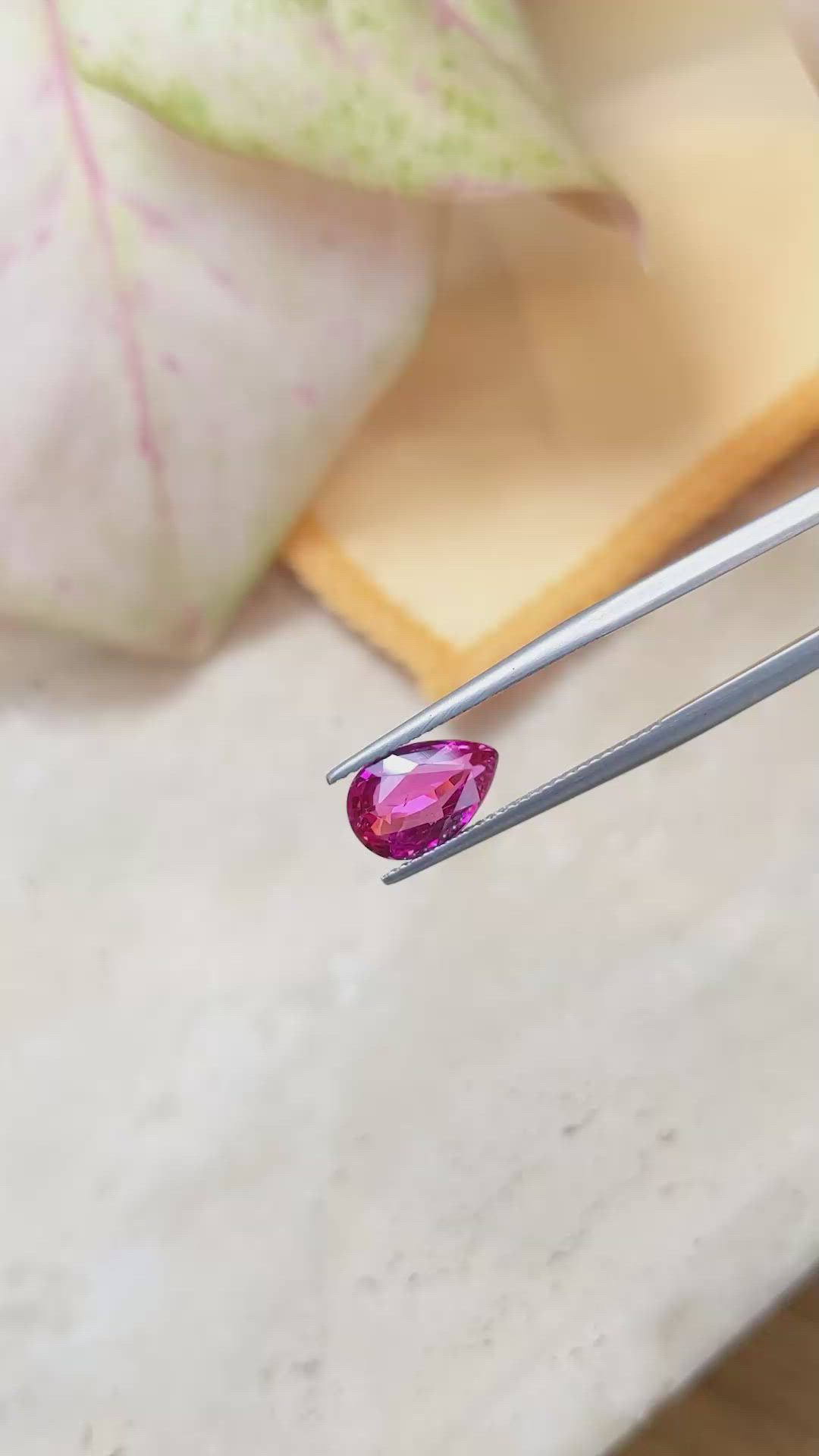 2.54 Ct. Pink Sapphire from Ceylon (Sri Lanka) Size Video