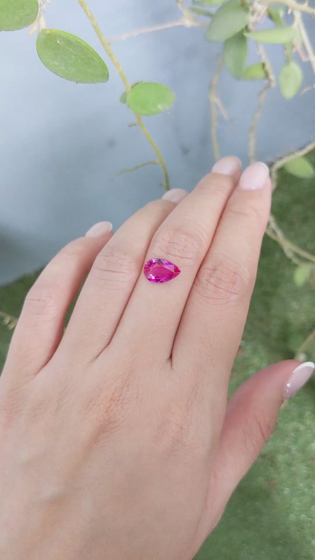 2.54 Ct. Pink Sapphire from Ceylon (Sri Lanka) Size Video