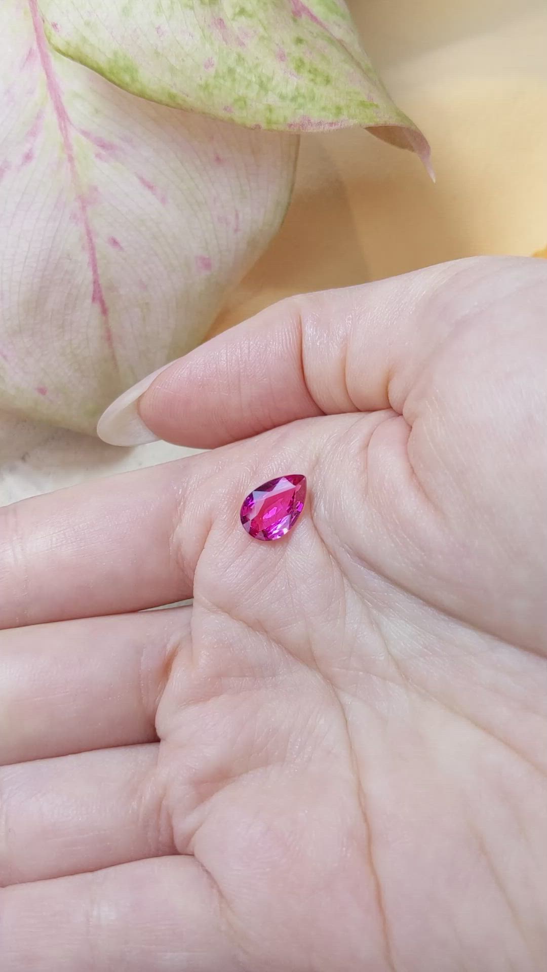 2.54 Ct. Pink Sapphire from Ceylon (Sri Lanka) Size Video