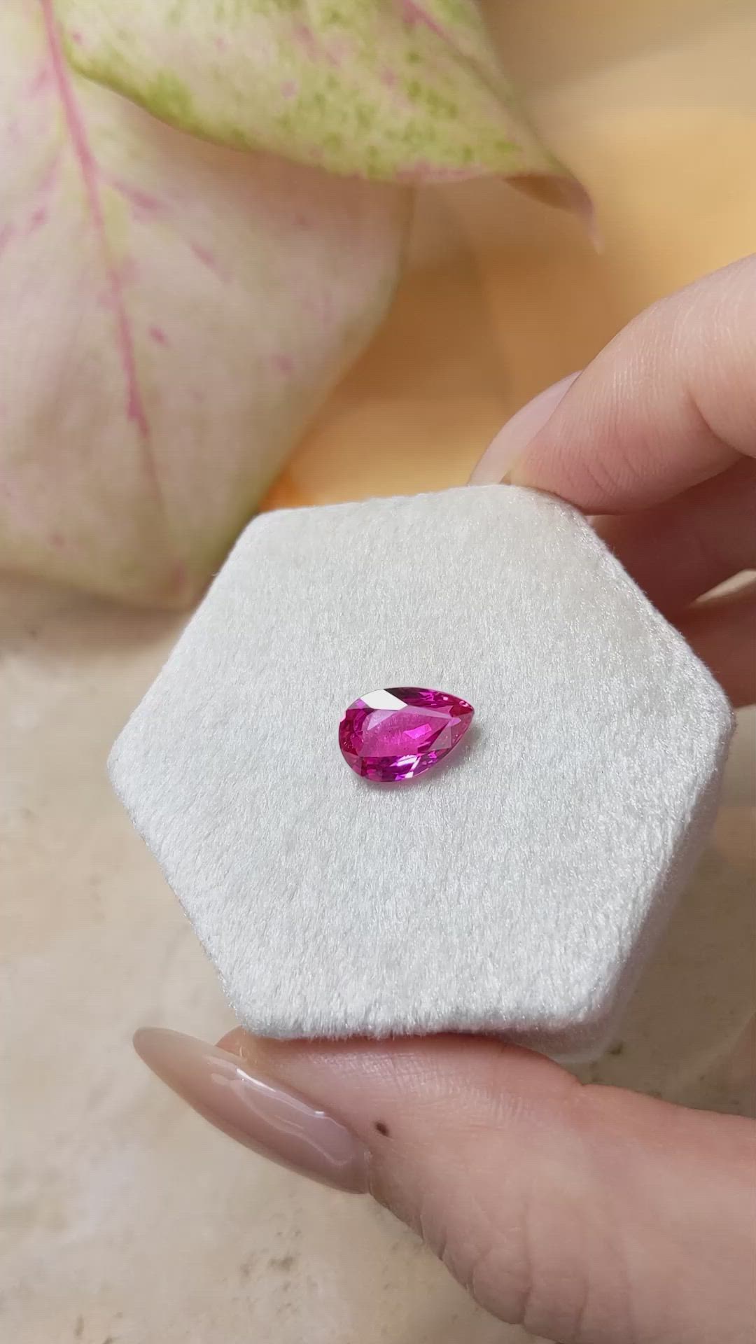2.54 Ct. Pink Sapphire from Ceylon (Sri Lanka) Size Video