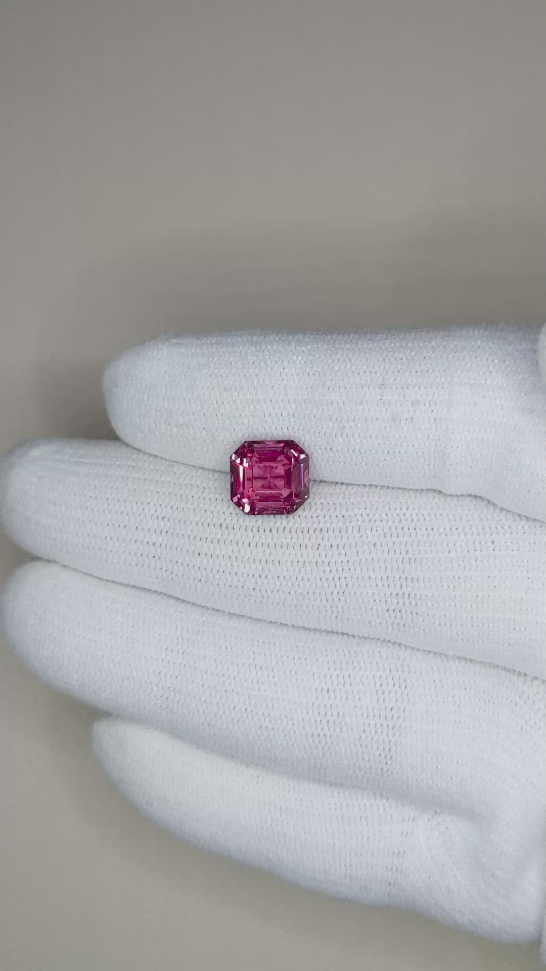 4.63 Ct. Pink Sapphire from Ceylon (Sri Lanka) Size Video