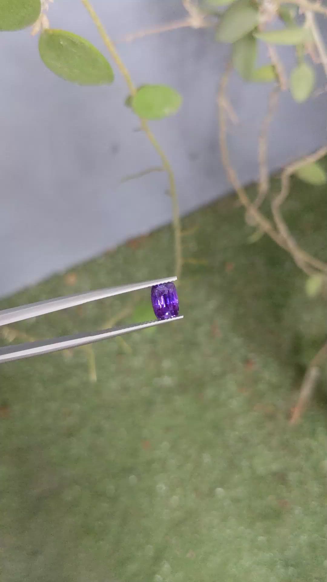 2.02 Ct. Purple Sapphire from Ceylon (Sri Lanka) Size Video