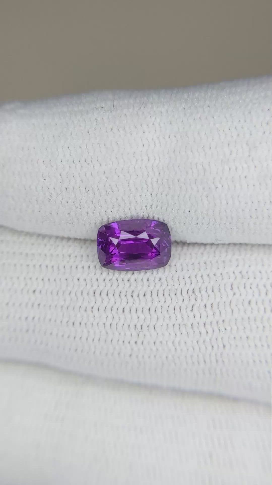 2.02 Ct. Purple Sapphire from Ceylon (Sri Lanka) Size Video