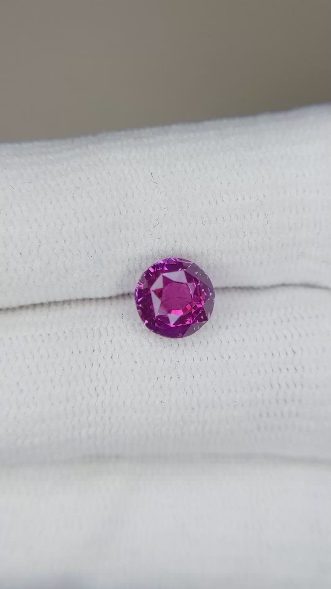 2.05 Ct. Purplish Pink Sapphire from Ceylon (Sri Lanka) Size Video