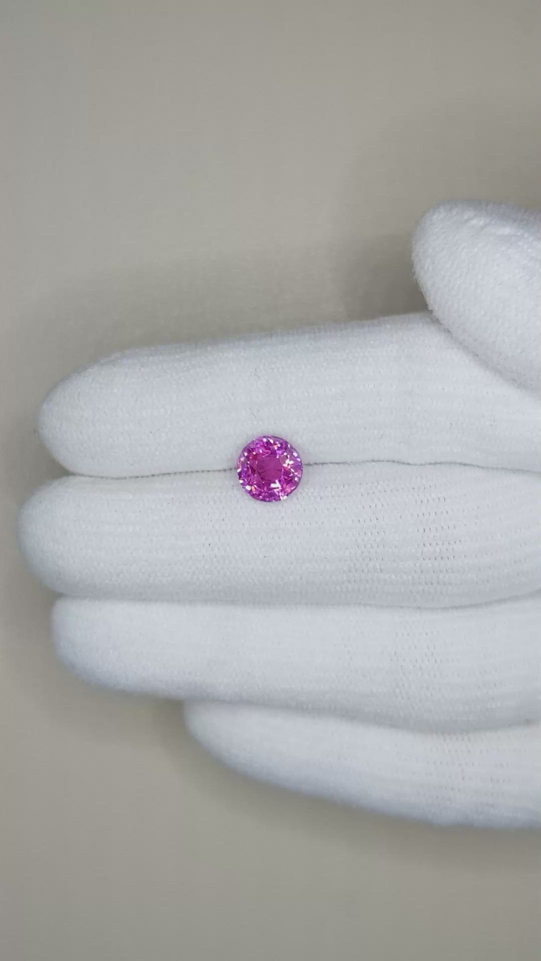 2.05 Ct. Purplish Pink Sapphire from Ceylon (Sri Lanka) Size Video