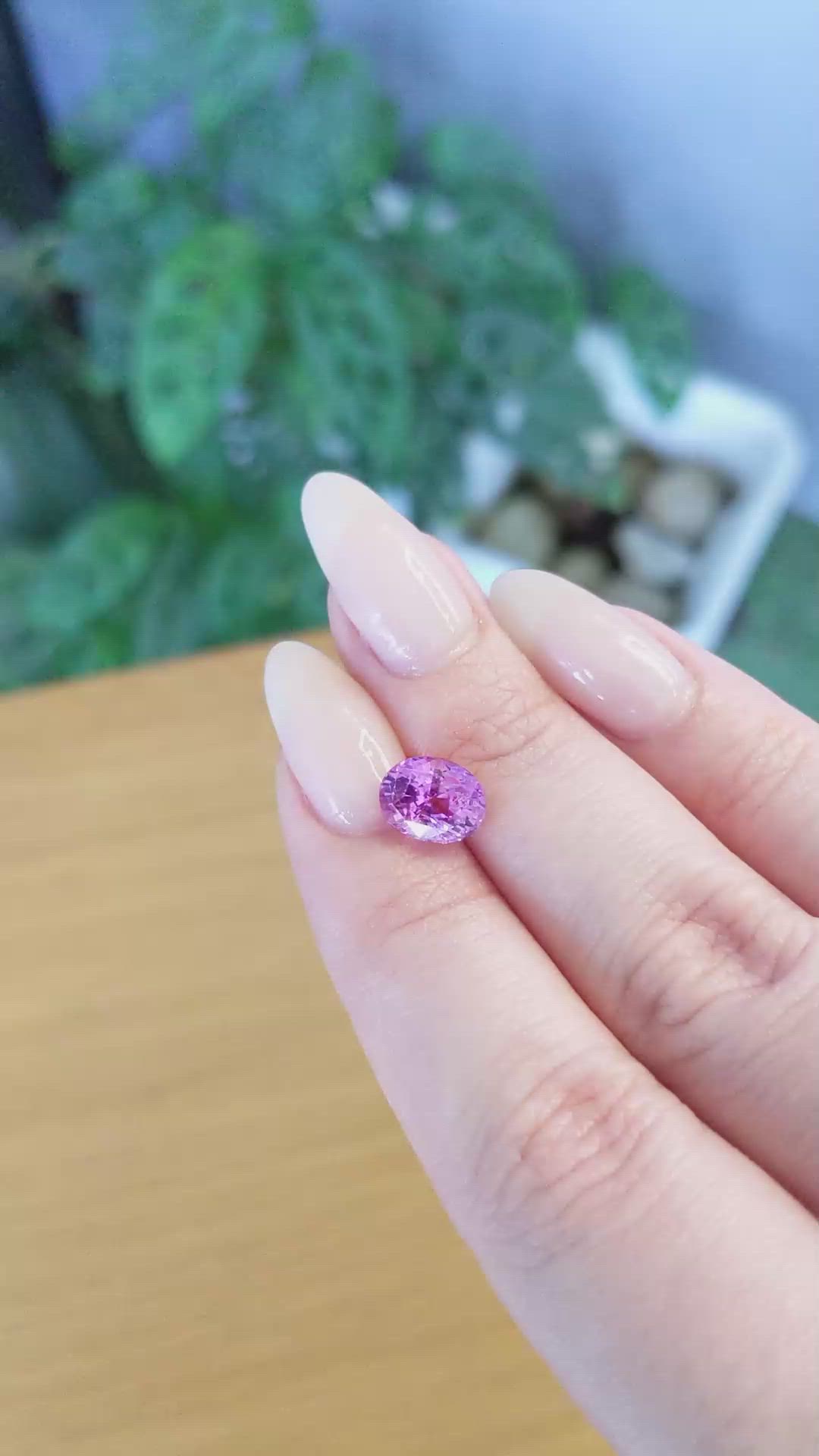3.02 Ct. Pink Sapphire from Ceylon (Sri Lanka) Size Video