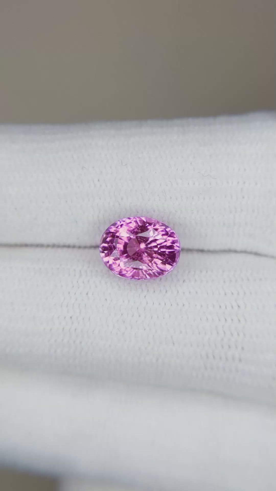 3.02 Ct. Pink Sapphire from Ceylon (Sri Lanka) Size Video