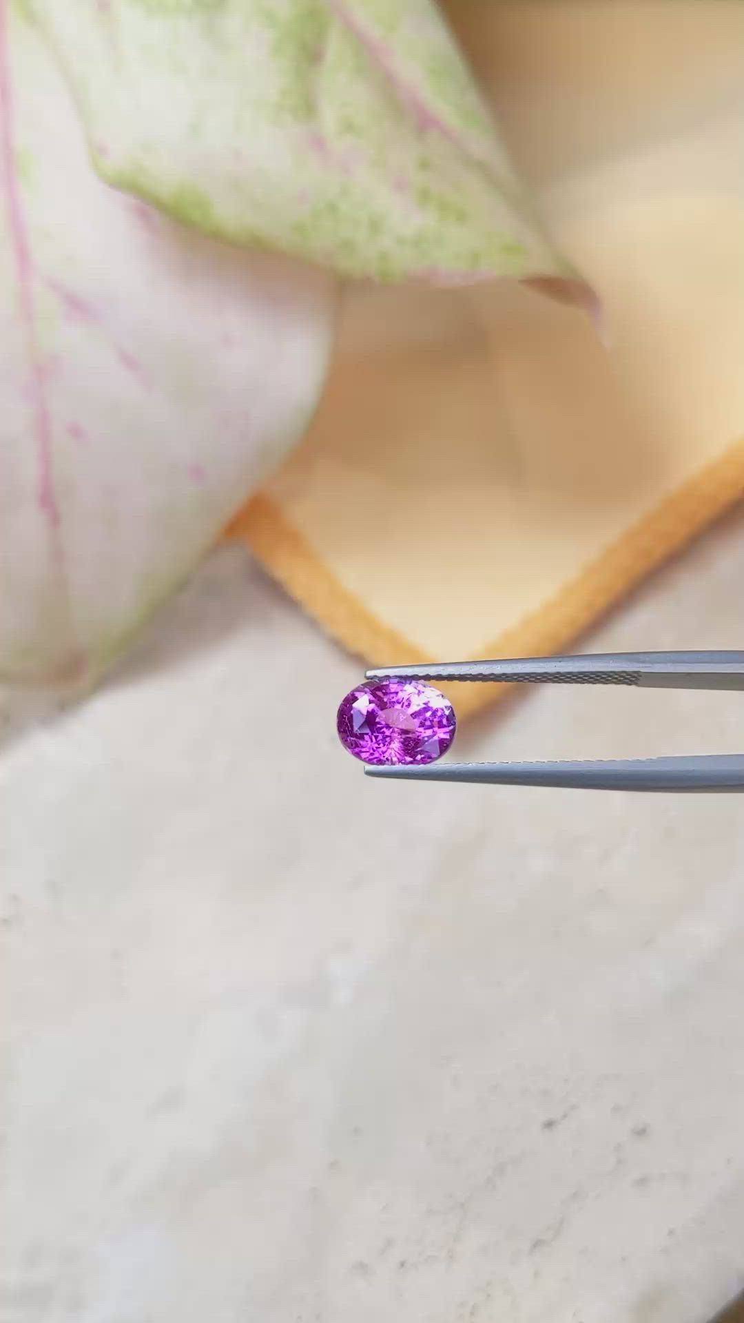 3.02 Ct. Pink Sapphire from Ceylon (Sri Lanka) Size Video