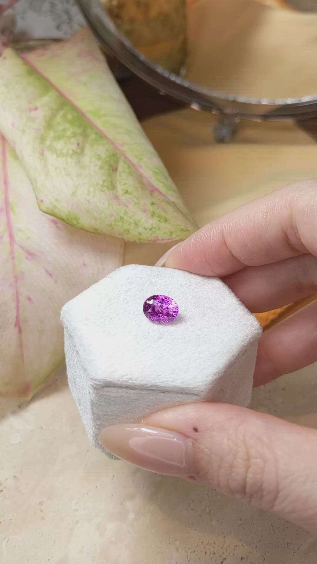 3.02 Ct. Pink Sapphire from Ceylon (Sri Lanka) Size Video