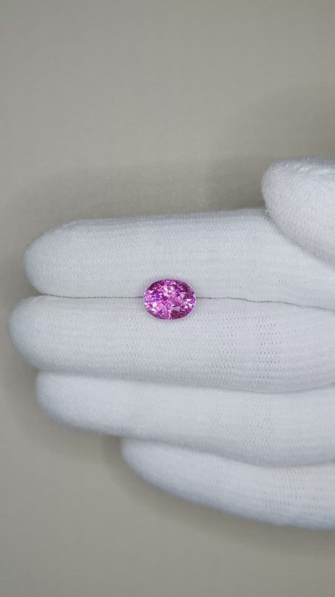 3.02 Ct. Pink Sapphire from Ceylon (Sri Lanka) Size Video