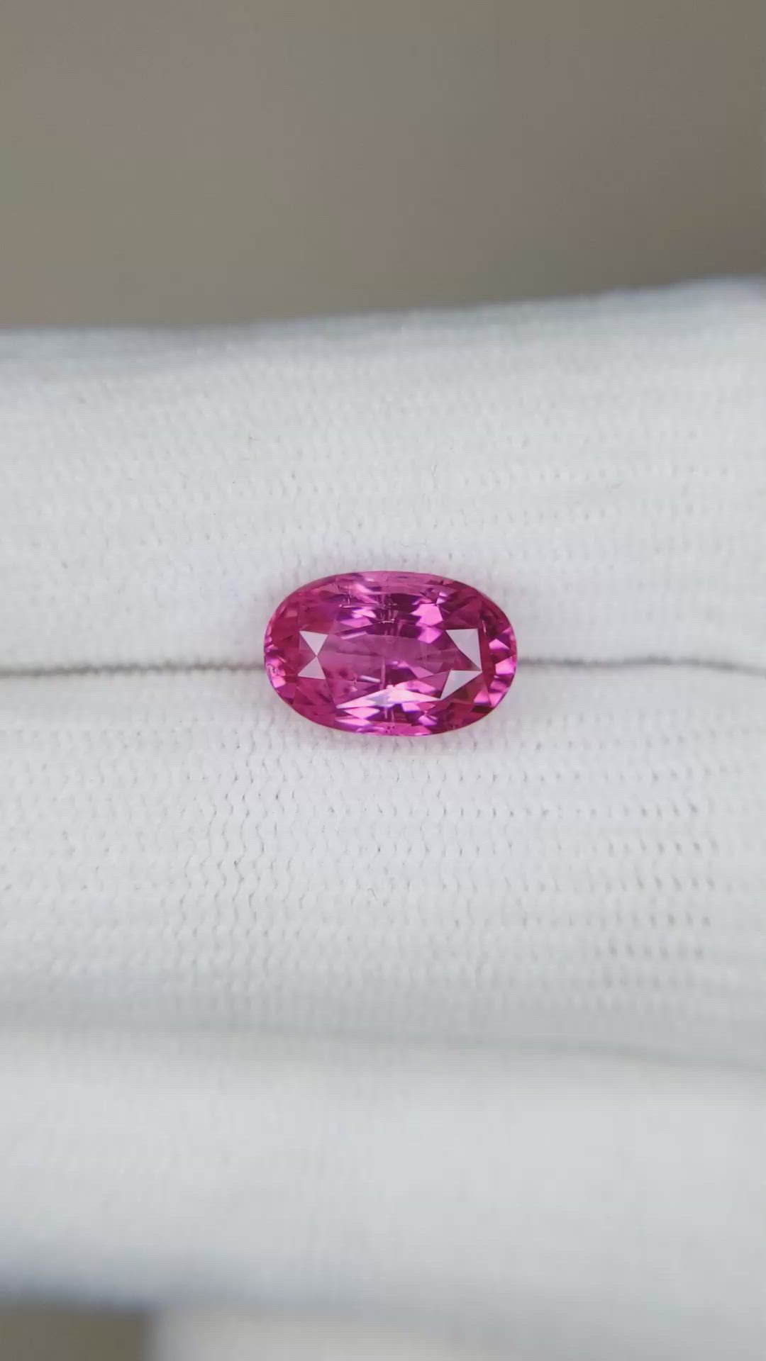 3.00 Ct. Pink Sapphire from Ceylon (Sri Lanka) Size Video