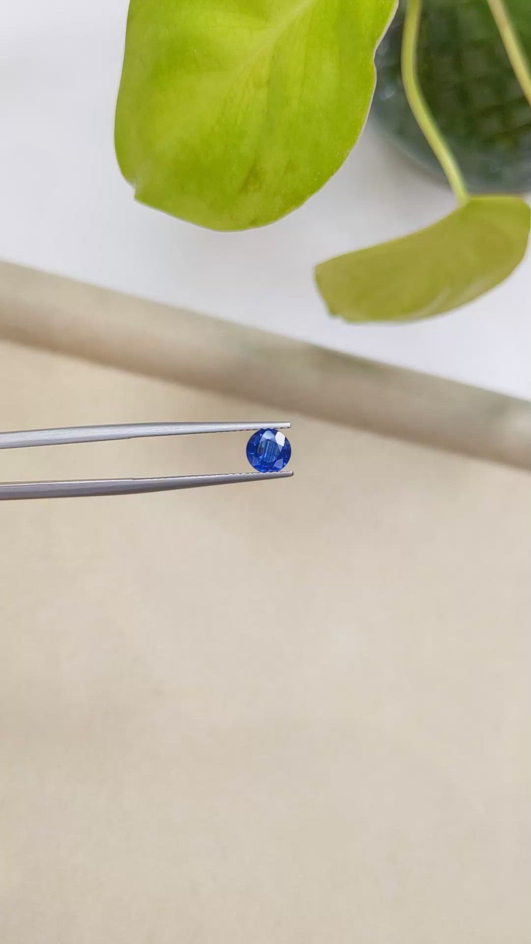 0.83 Ct. Blue Sapphire from Ceylon (Sri Lanka) Size Video