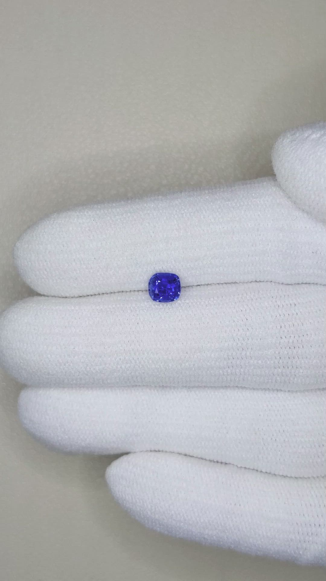 0.67 Ct. Blue Sapphire from Ceylon (Sri Lanka) Size Video