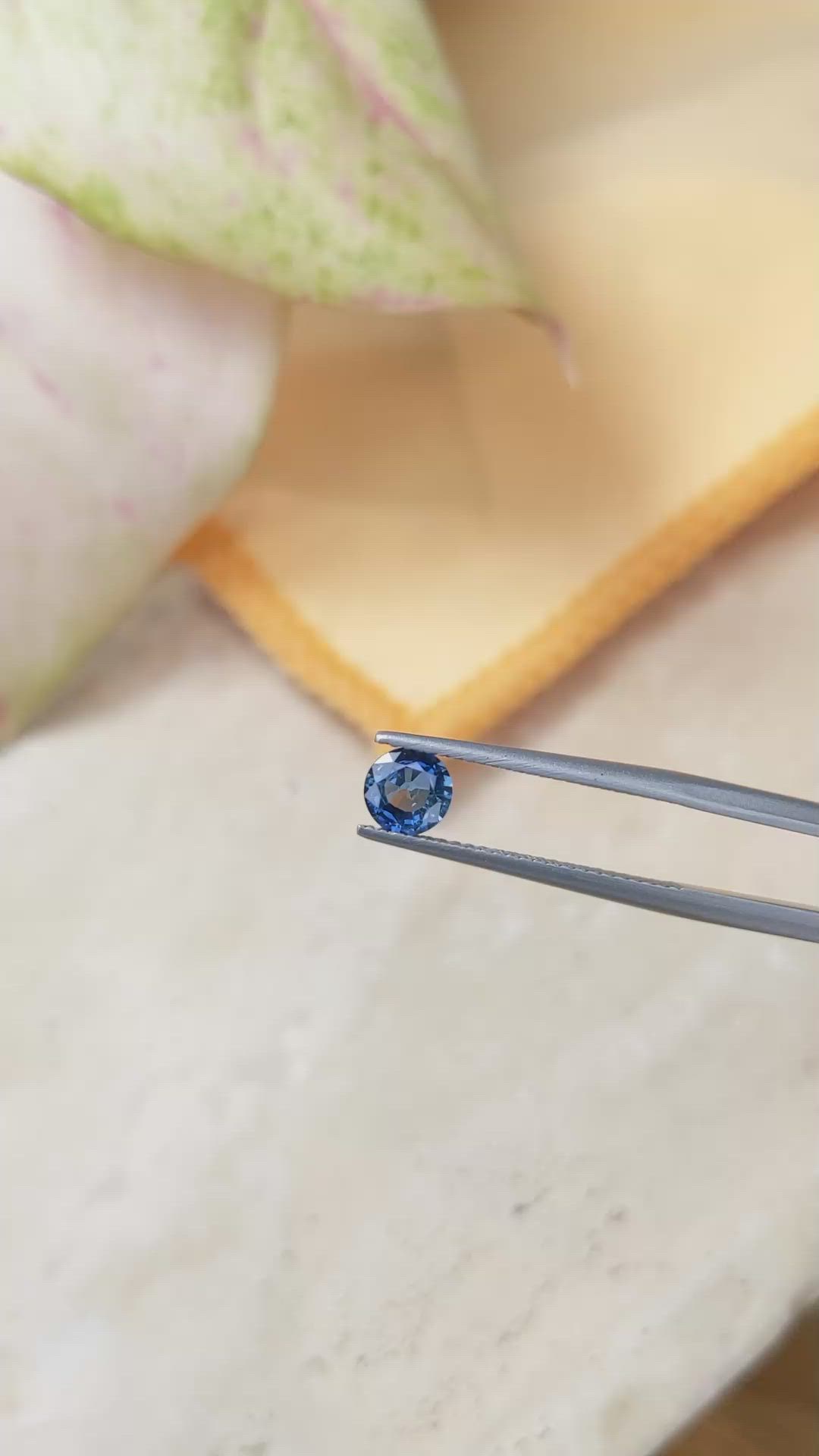 0.78 Ct. Blue Sapphire from Ceylon (Sri Lanka) Size Video