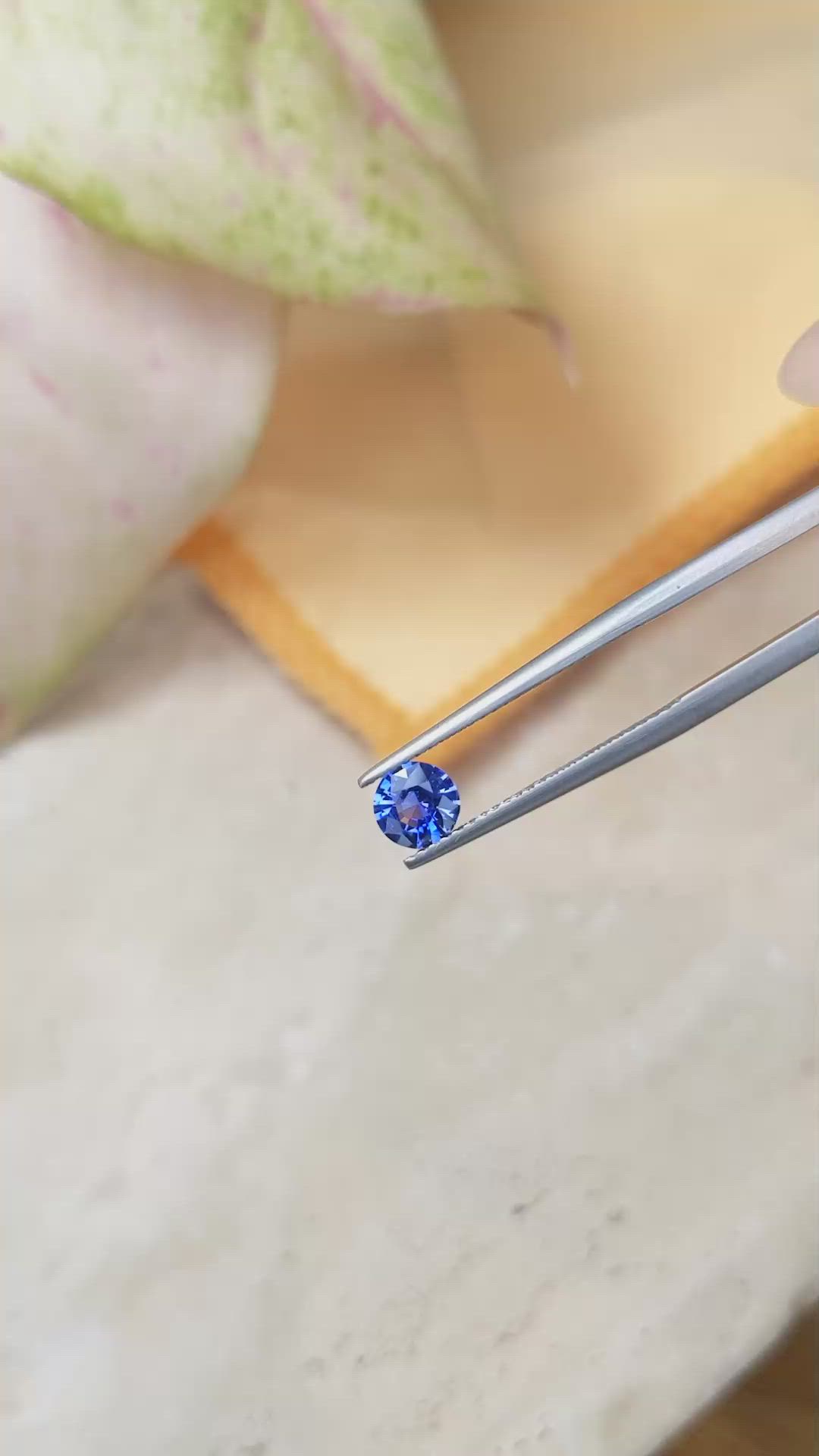 0.70 Ct. Blue Sapphire from Ceylon (Sri Lanka) Size Video