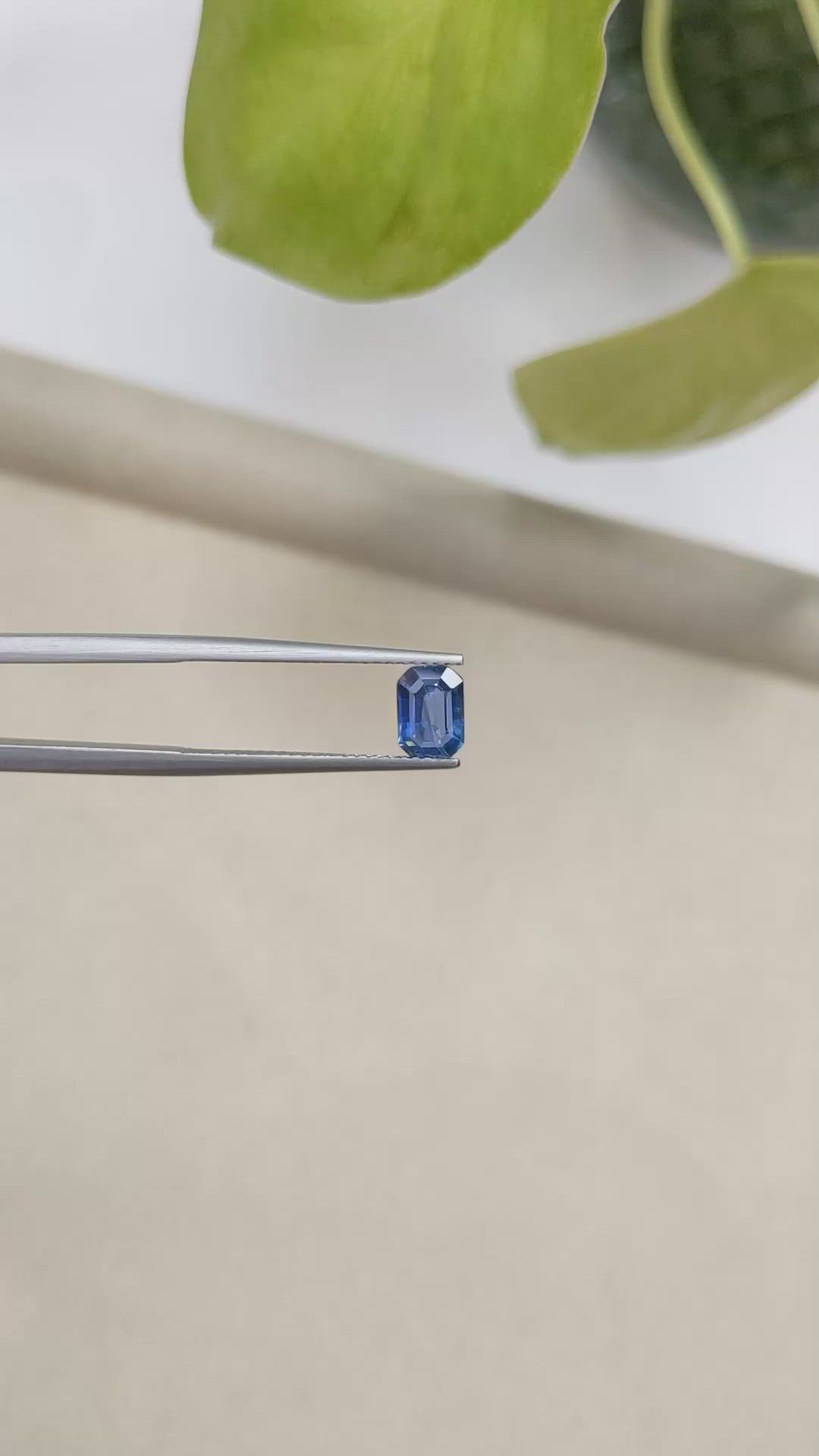 1.12 Ct. Blue Sapphire from Ceylon (Sri Lanka) Size Video