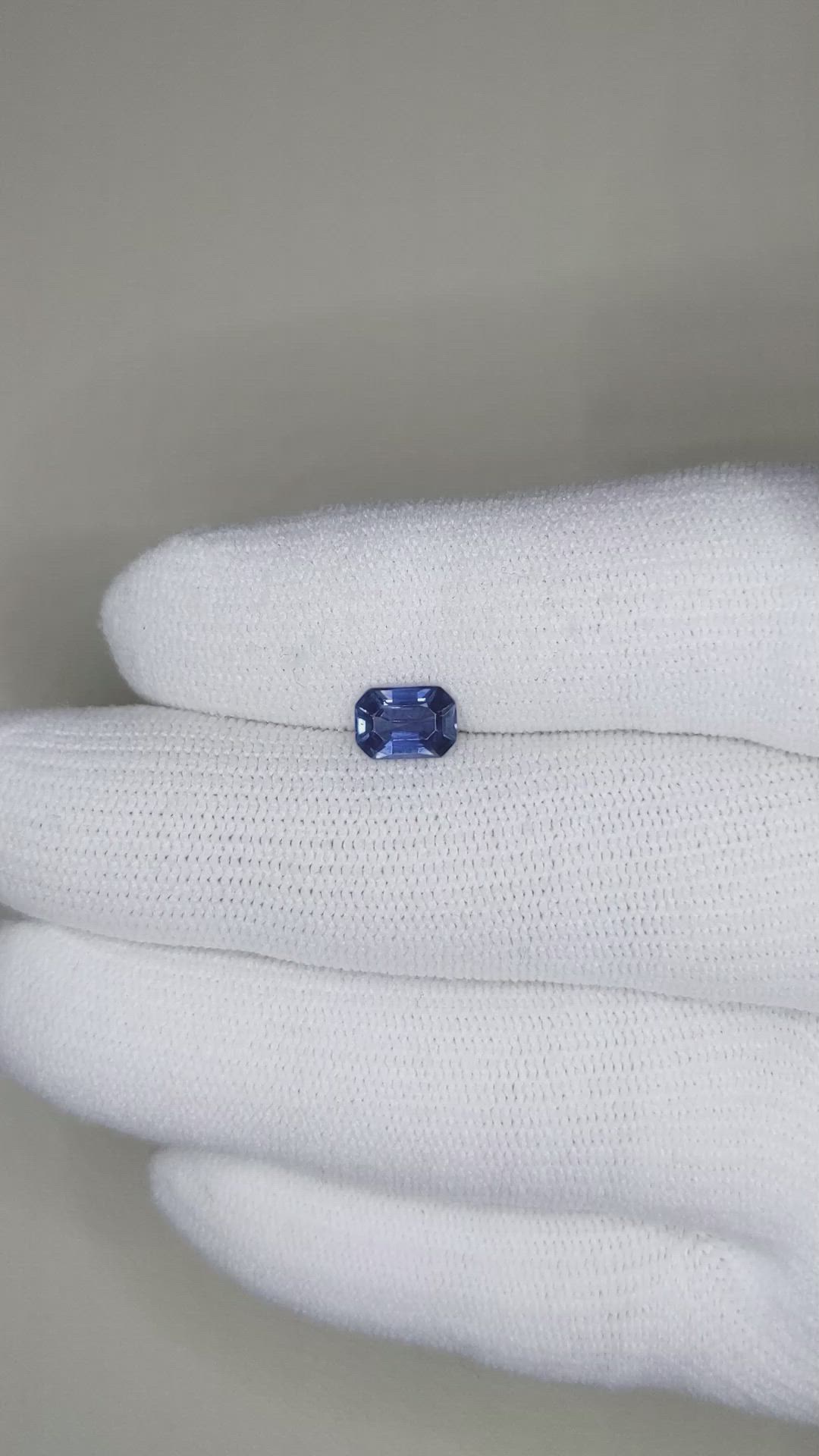 1.12 Ct. Blue Sapphire from Ceylon (Sri Lanka) Size Video