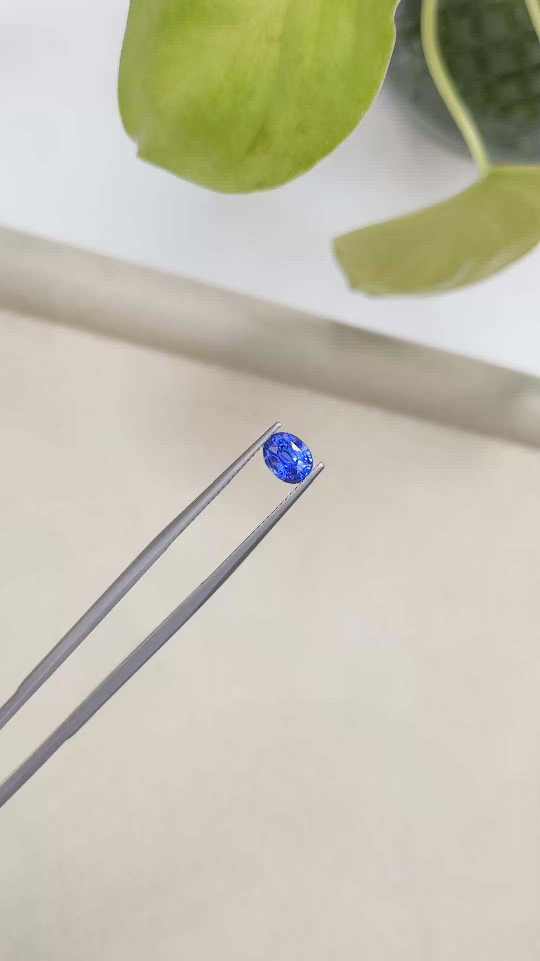 1.09 Ct. Blue Sapphire from Ceylon (Sri Lanka) Size Video
