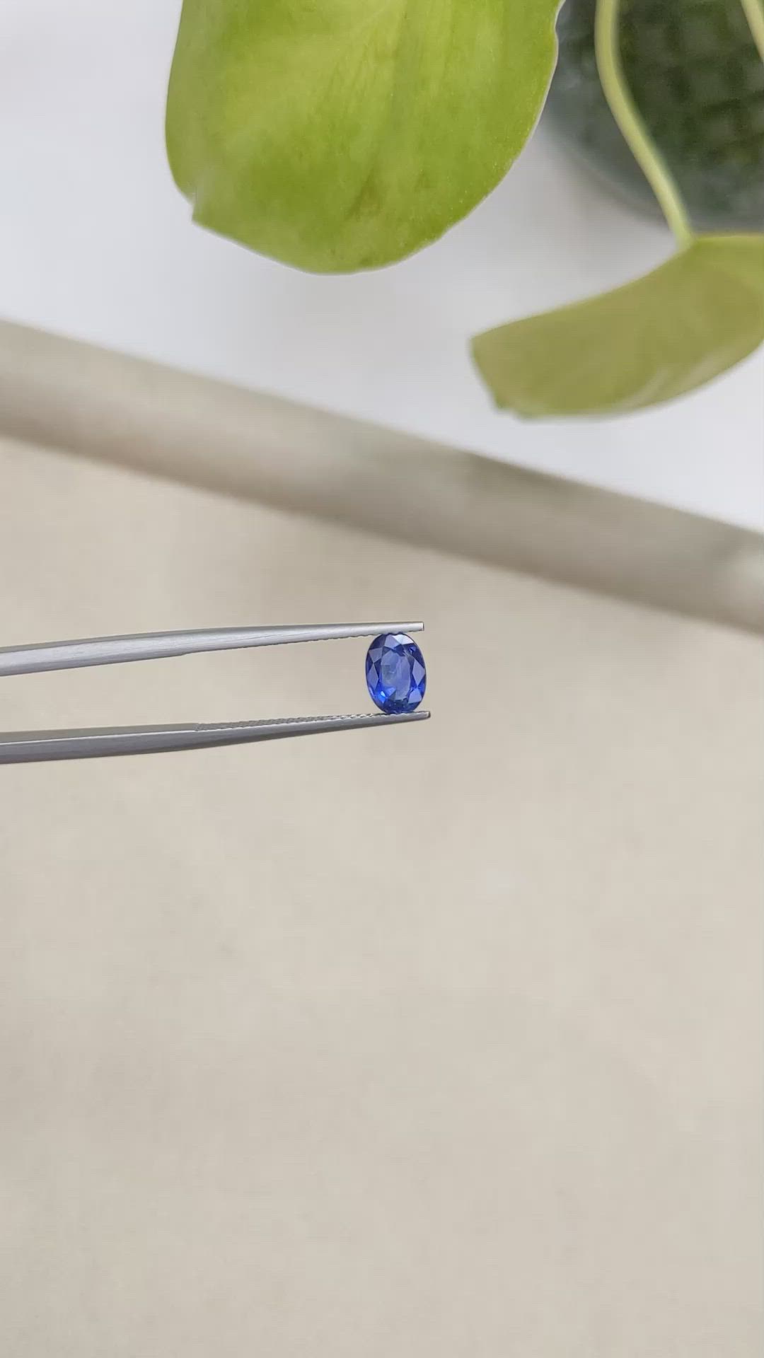 1.09 Ct. Blue Sapphire from Ceylon (Sri Lanka) Size Video