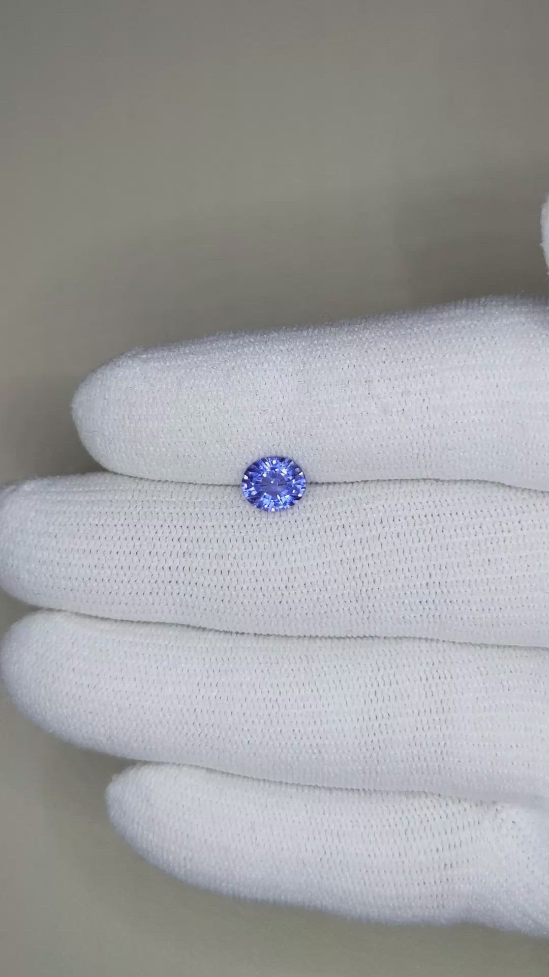 1.06 Ct. Blue Sapphire from Ceylon (Sri Lanka) Size Video