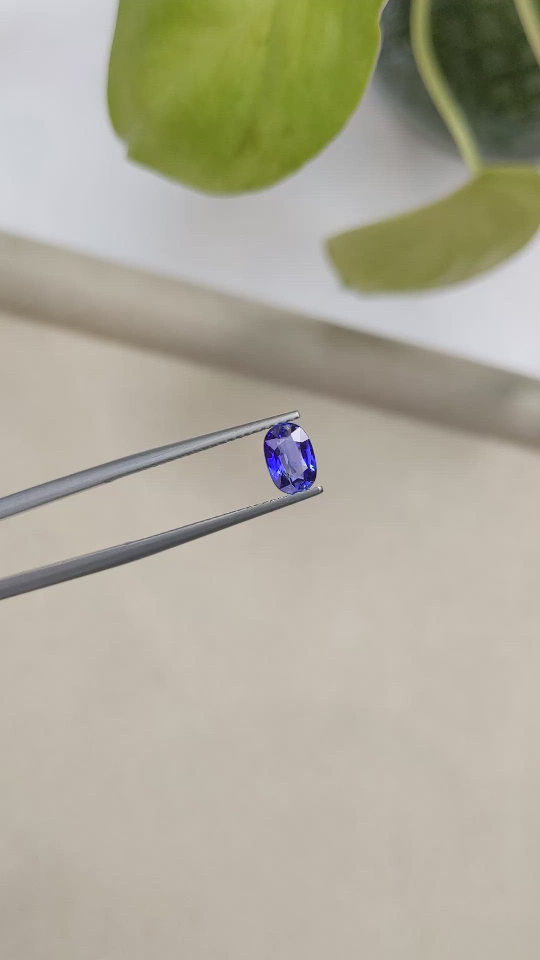 1.04 Ct. Blue Sapphire from Ceylon (Sri Lanka) Size Video