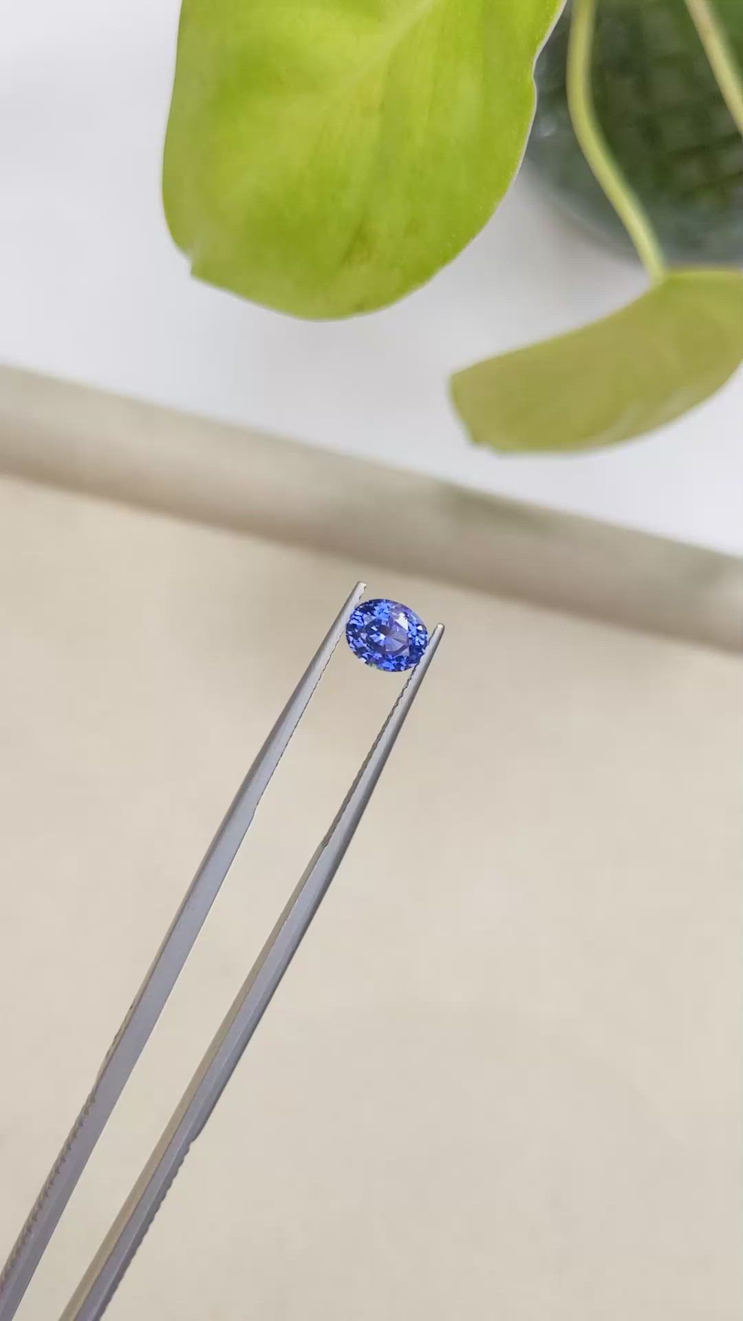 1.22 Ct. Blue Sapphire from Ceylon (Sri Lanka) Size Video