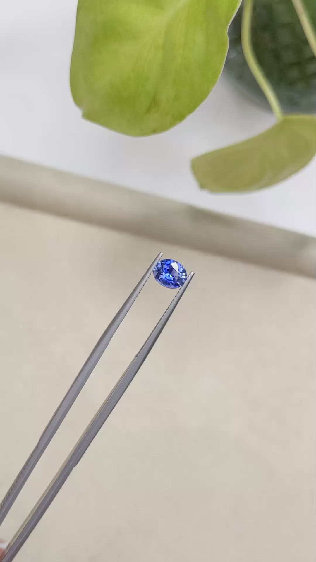 1.11 Ct. Blue Sapphire from Ceylon (Sri Lanka) Size Video