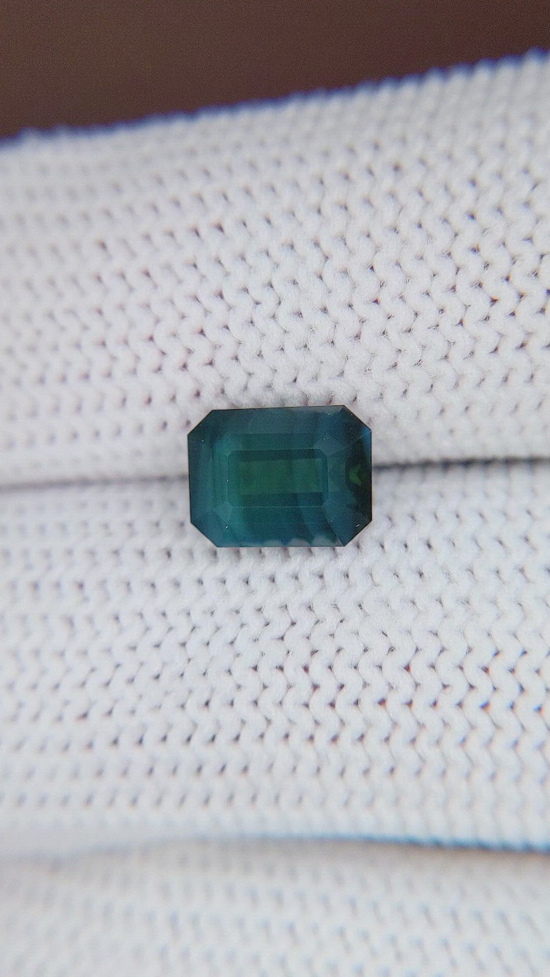 2.22 Ct. Bluish Green Sapphire from Africa Size Video