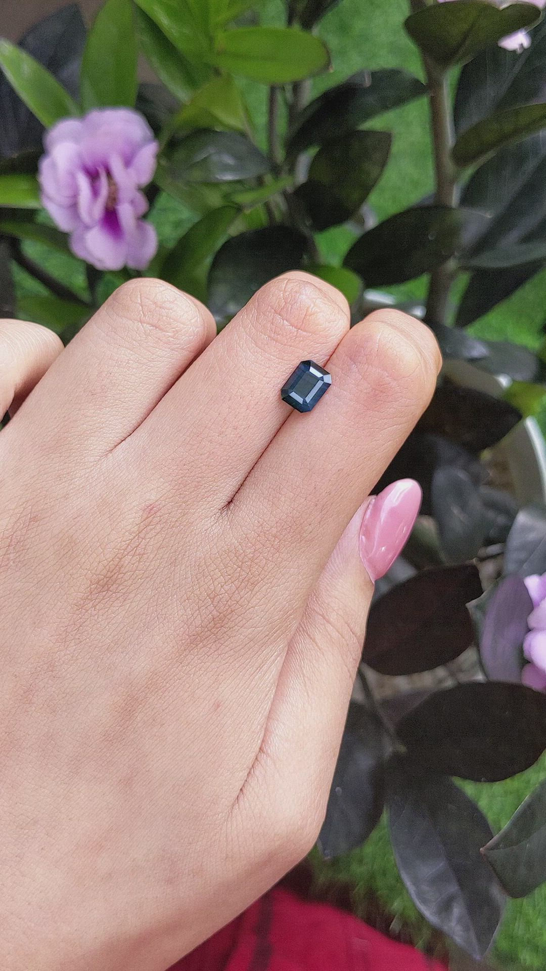2.22 Ct. Bluish Green Sapphire from Africa Size Video