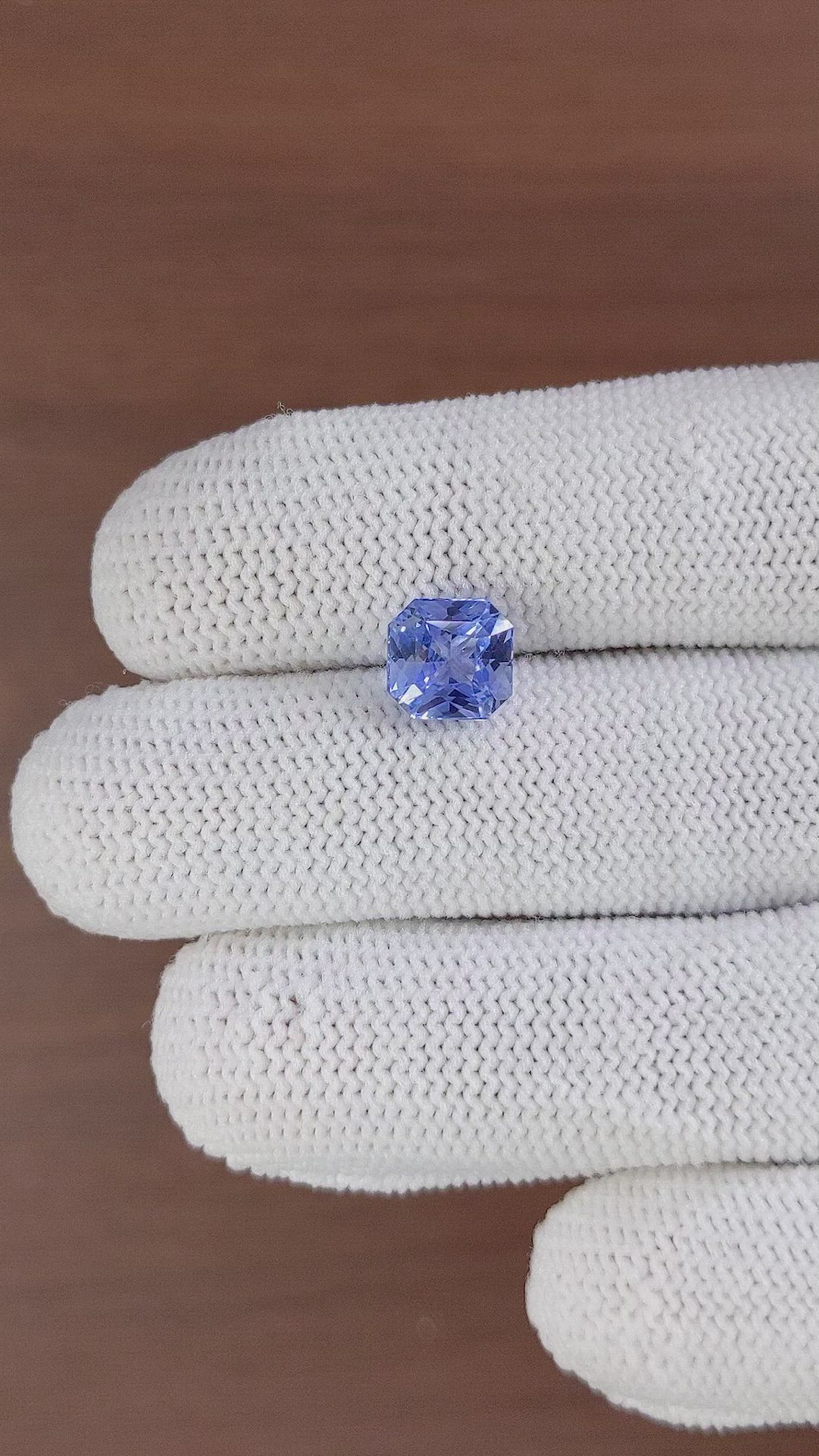 3.00 Ct. Blue Sapphire from Ceylon (Sri Lanka) Size Video