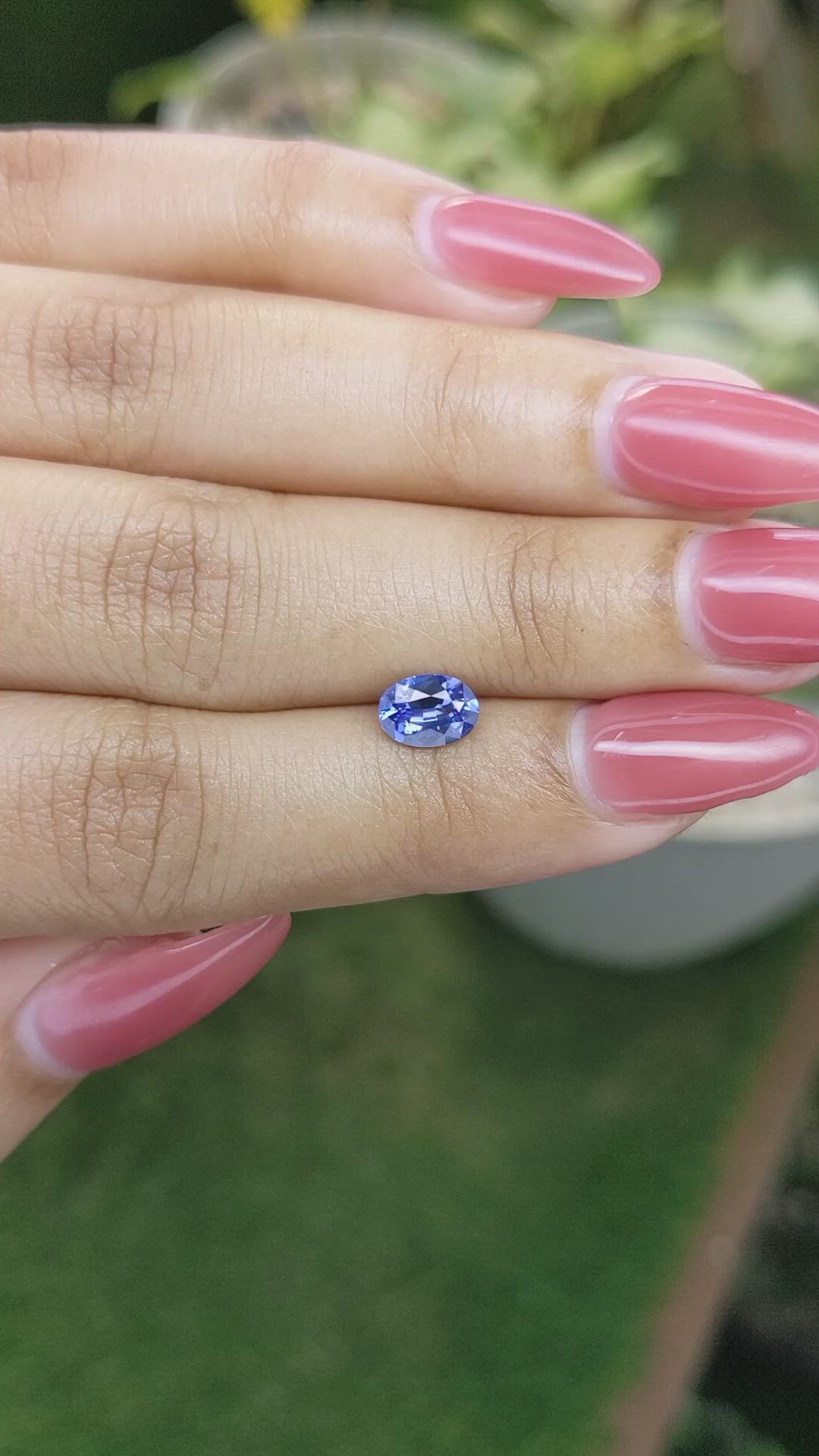 0.94 Ct. Blue Sapphire from Ceylon (Sri Lanka) Size Video