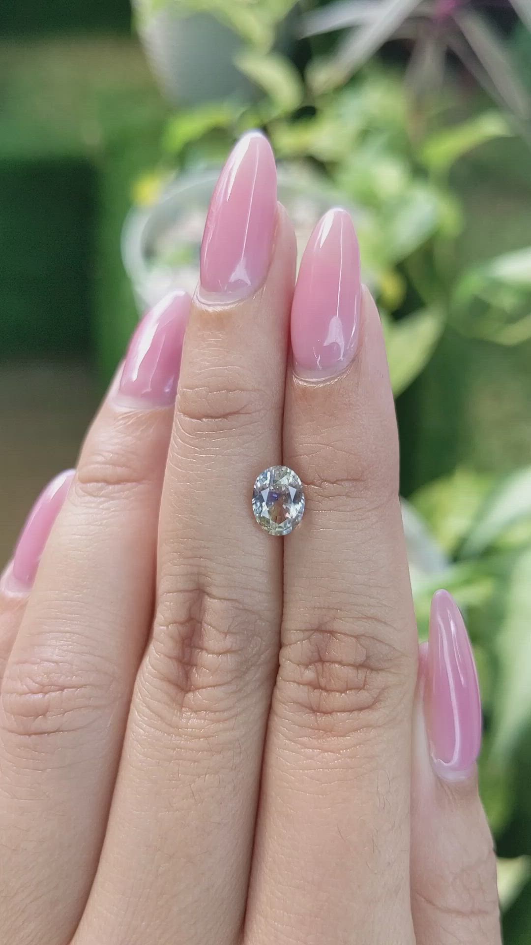 1.43 Ct. Bi Color Sapphire from Ceylon (Sri Lanka) Size Video
