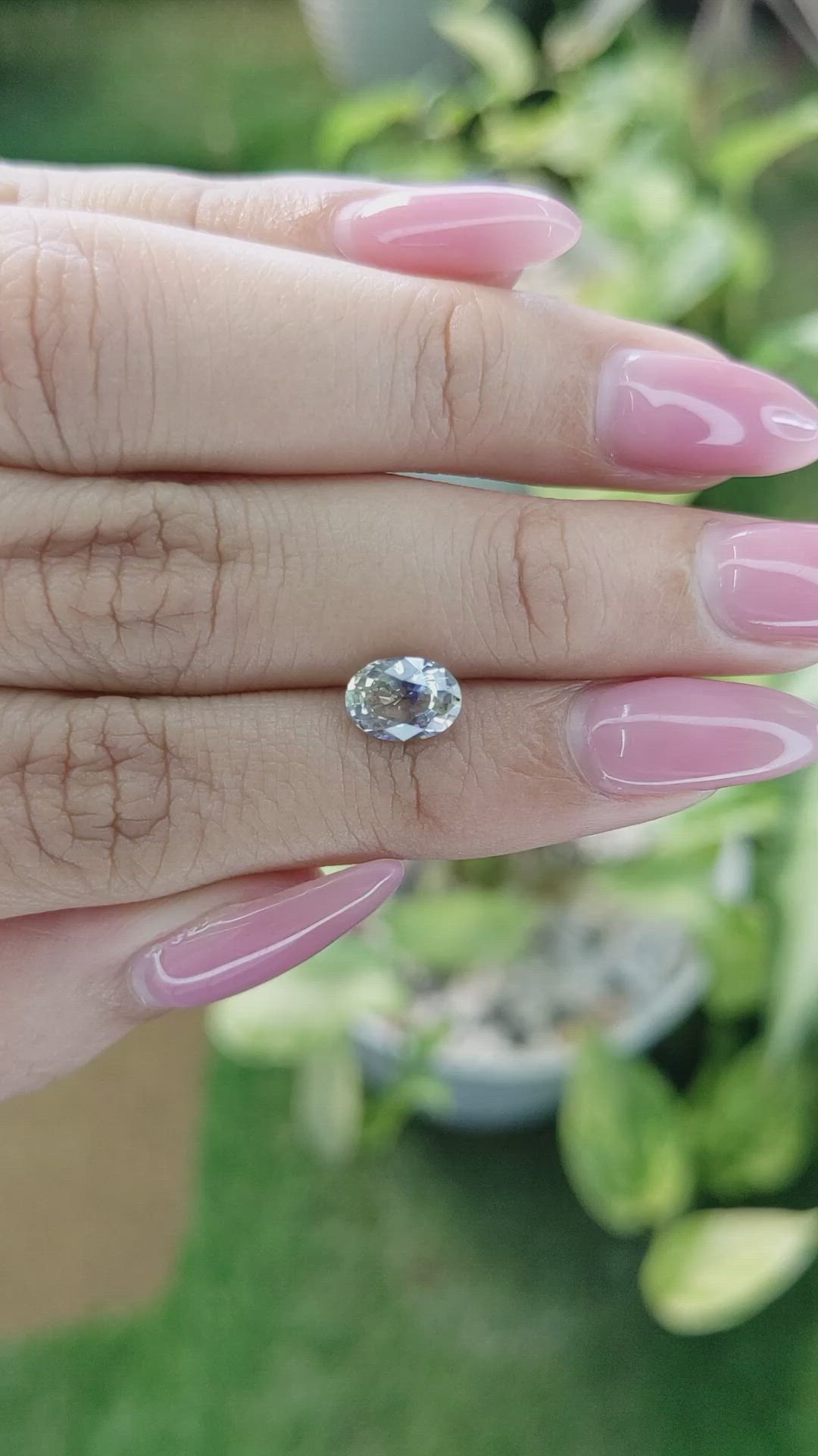 1.43 Ct. Bi Color Sapphire from Ceylon (Sri Lanka) Size Video