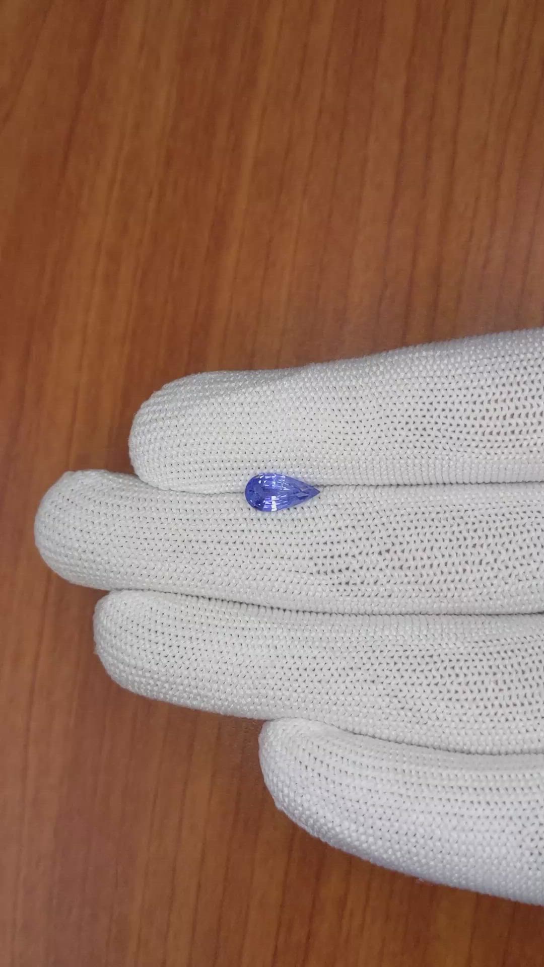1.35 Ct. Blue Sapphire from Ceylon (Sri Lanka) Size Video