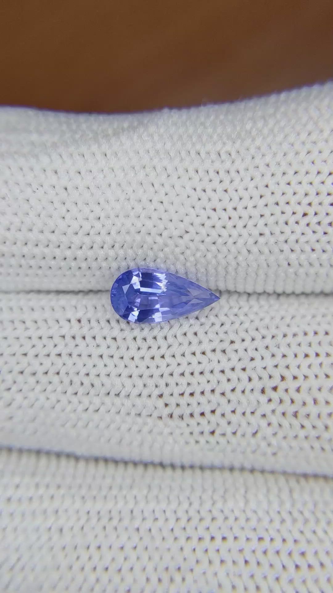 1.35 Ct. Blue Sapphire from Ceylon (Sri Lanka) Size Video