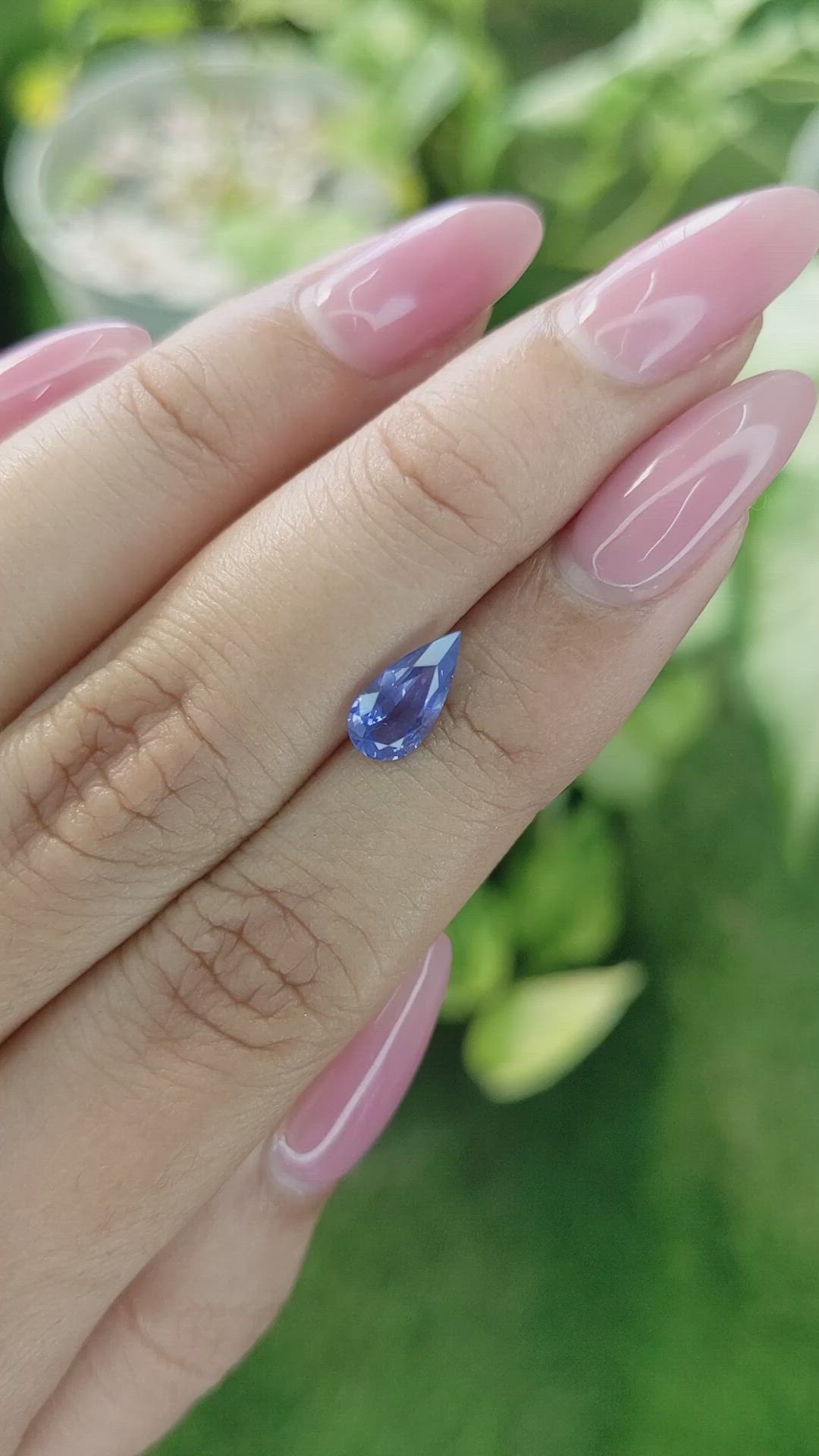 1.35 Ct. Blue Sapphire from Ceylon (Sri Lanka) Size Video