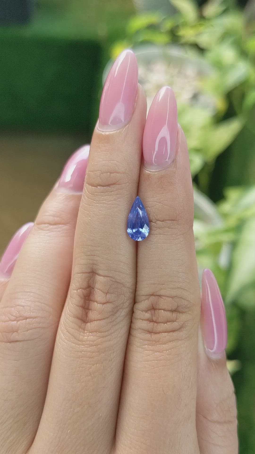1.35 Ct. Blue Sapphire from Ceylon (Sri Lanka) Size Video