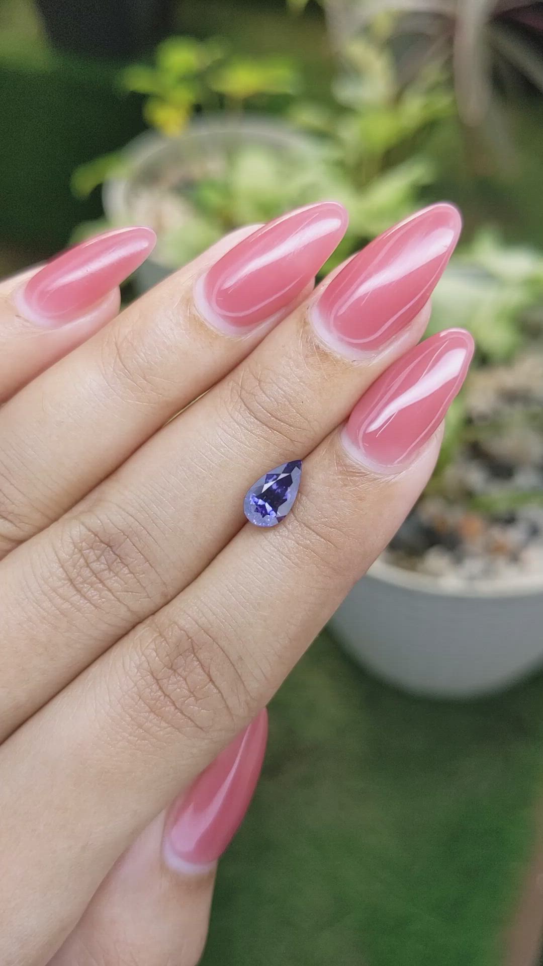 1.44 Ct. Purple Sapphire from Ceylon (Sri Lanka) Size Video